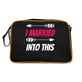 Je me suis marié dans cette famille - Sac Retro - noir/or - Dos