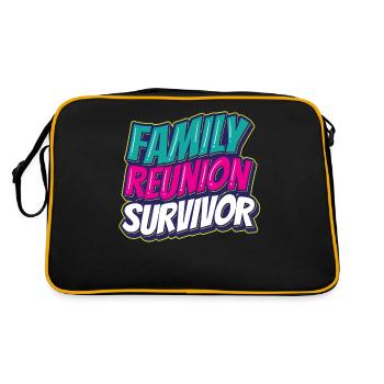 Survivant d’une équipe familiale de regroupement familial - Sac Retro - noir/or - Dos