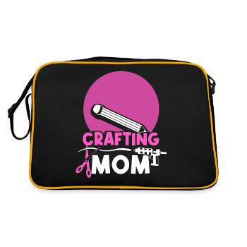 Crafts Mom Craft Mother Hobbyist - Retro Bag - black/gold - Back
