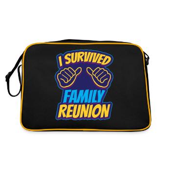 J’ai survécu à une équipe familiale de regroupement familial - Sac Retro - noir/or - Dos