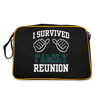J’ai survécu à une famille d’équipe de regroupement familial - Sac Retro - noir/or - Dos