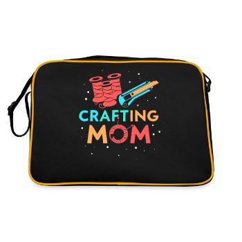 Crafts Mama Hobbyist Mother Craft - Retro Bag - black/gold - Back