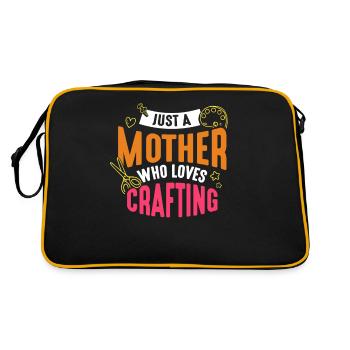 Juste une mère qui aime faire de l’artisanat de maman - Sac Retro - noir/or - Dos