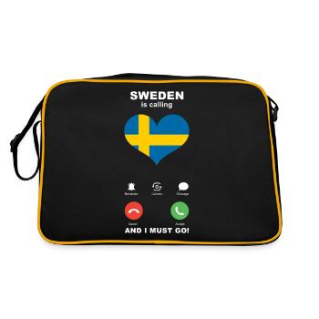 La Suède appelle Sweden Heart Souvenir - Sac Retro - noir/or - Dos