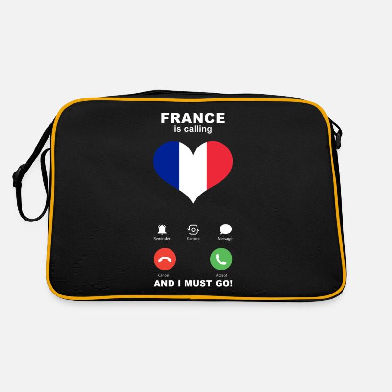 Frankreich is calling Frankreich Herz Souvenir Retro Tasche