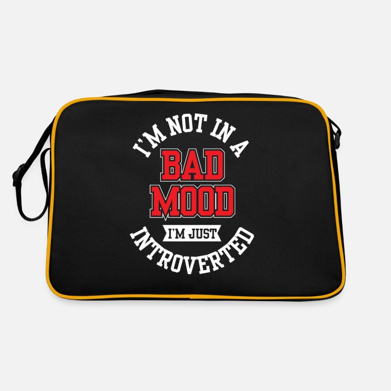 Not in a bad mood I'm just an introvert Retro Bag