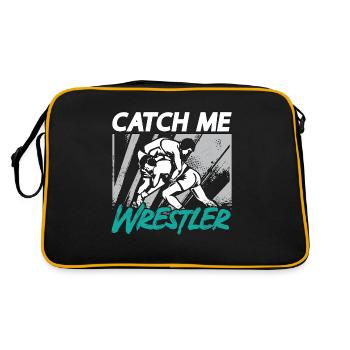 Catch Wrestling Catch Me Wrestler Fight Grappling - Retro Bag - black/gold - Back