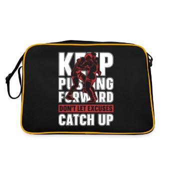 Catch Wrestling Continuez à pousser vers l’avant Lutteur - Sac Retro - noir/or - Dos