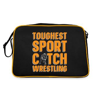 Catch Wrestling Toughest Sport Wrestler Grappling - Sac Retro - noir/or - Dos