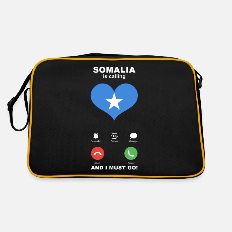 Somalia is calling Somalia Herz Souvenir Retro Tasche