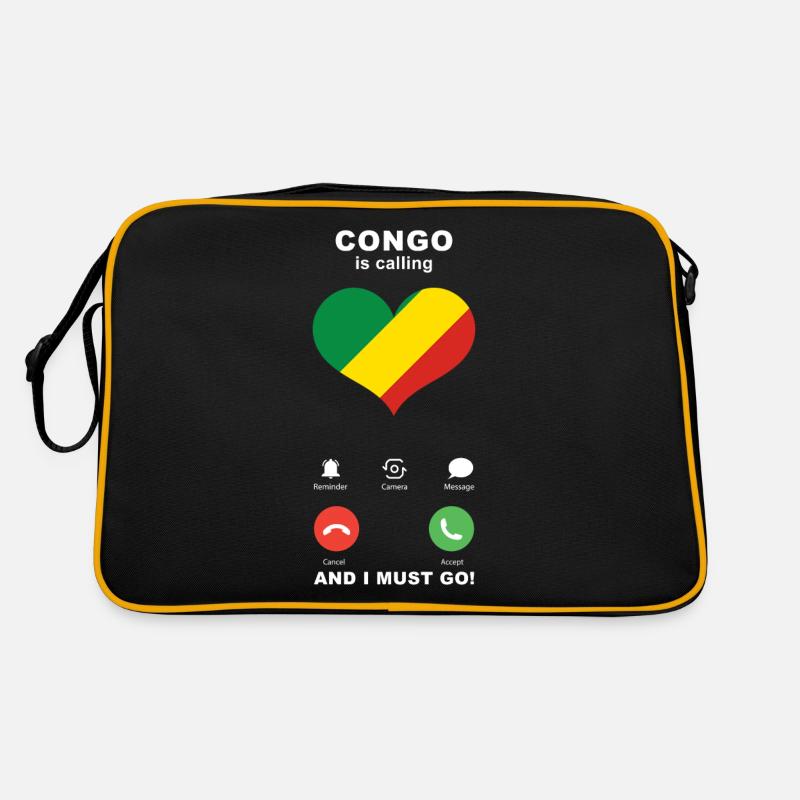 Le Congo appelle Congo Heart Souvenir Sac Retro
