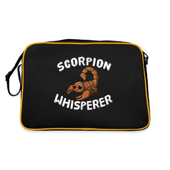 Scorpion Chuchoteur Animaux Amoureux des animaux Scorpion - Sac Retro - noir/or - Dos