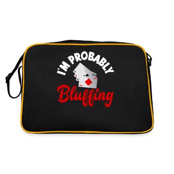 Poker Player Poker Player Poker Gift - Retro Bag - black/gold - Back