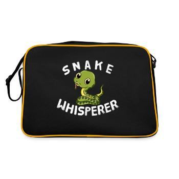 Serpents Chuchoteurs Animaux Amoureux des animaux Serpents - Sac Retro - noir/or - Dos