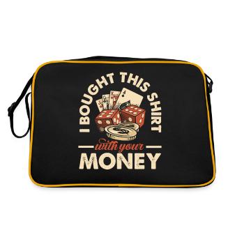 Poker Player Poker Player Poker Gift - Retro Bag - black/gold - Back