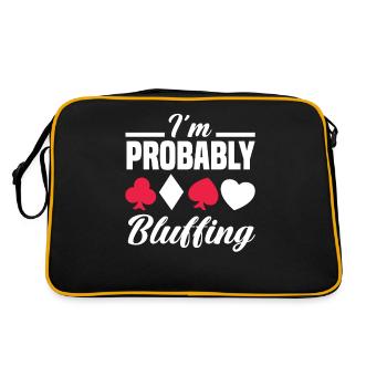 Poker Player Poker Player Poker Gift - Retro Bag - black/gold - Back