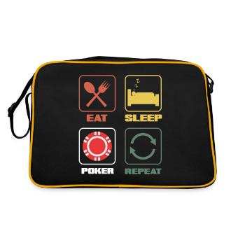 Poker Player Poker Player Poker Gift - Retro Bag - black/gold - Back
