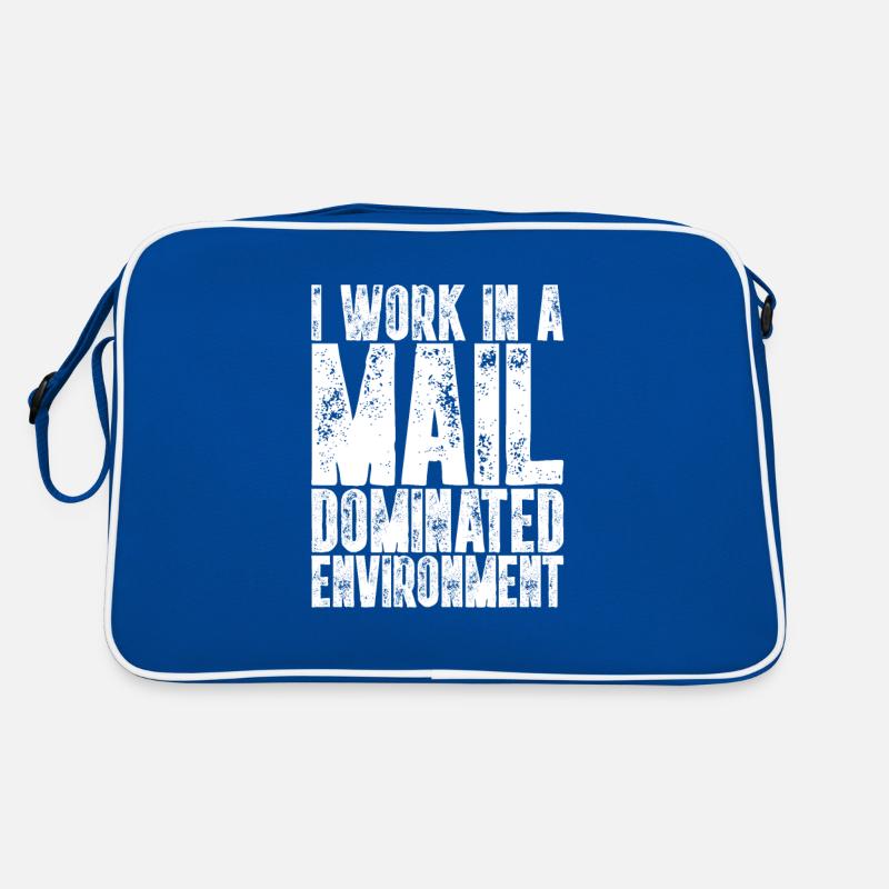 I Work In A Mail Dominated Environment I Mailman Retro Bag