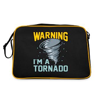 Tornado - Retro Bag - black/gold - Back