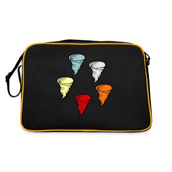 Tornado - Retro Bag - black/gold - Back