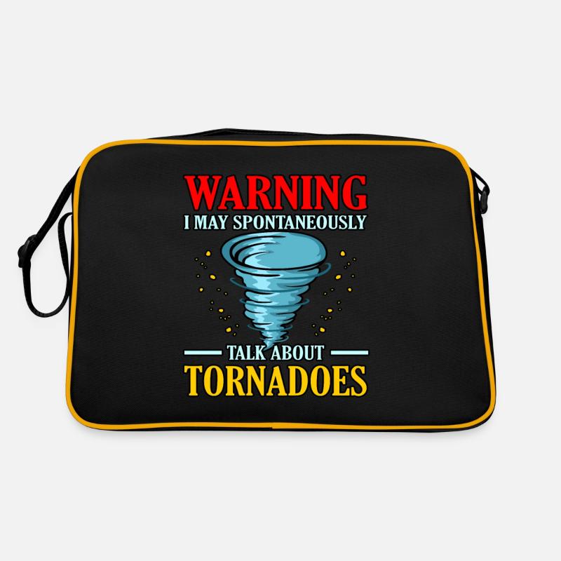 Tornado - Retro Tasche - Schwarz/Gold