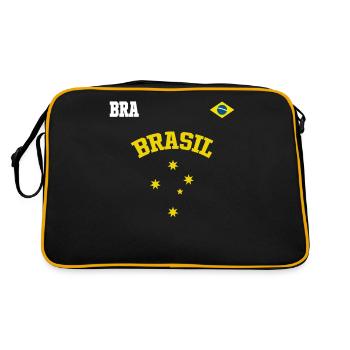 Brazil Art Brasil 2022 Retro Cruzeiro do Sul - Retro Bag - black/gold - Back