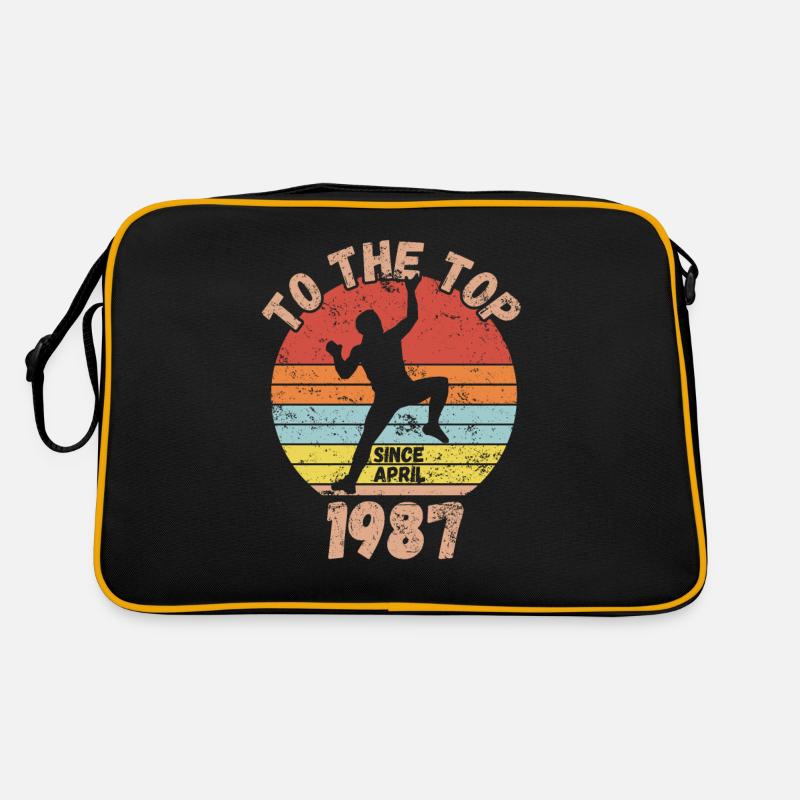 Geburtstag Klettern Bouldern seit April 1987 Retro Tasche