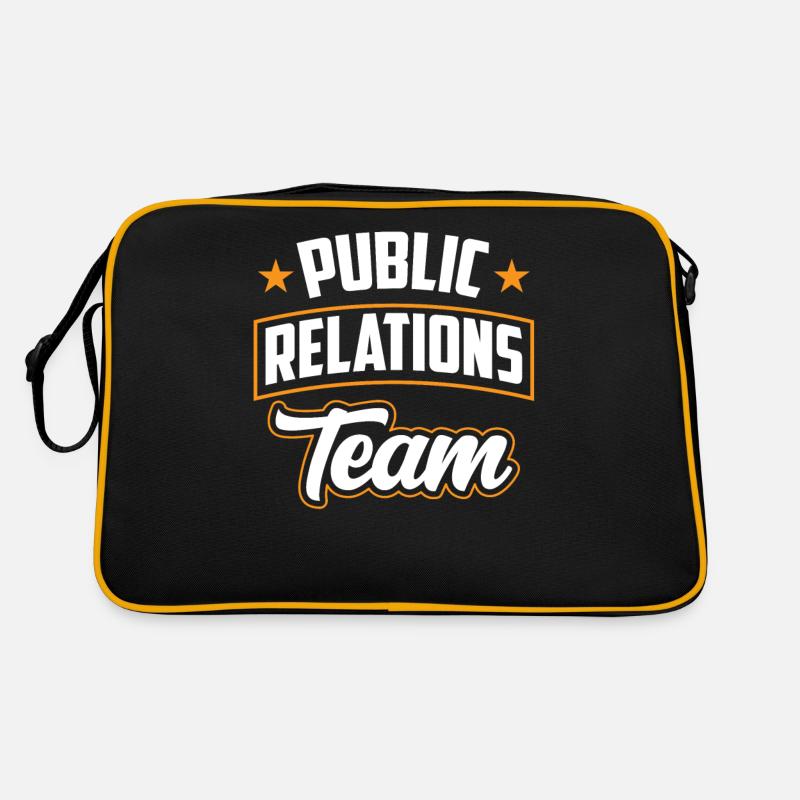 Team Öffentlichkeitsarbeit Public Relations Job PR Retro Bag