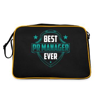 Best Pr Manager Ever Public Relations Profession - Retro Bag - black/gold - Back