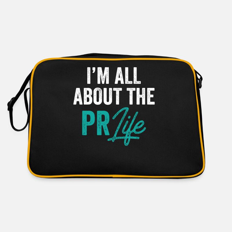 Mir Geht Es Um Das PR Leben Public Relations Beruf Retro Tasche