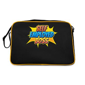 Self-employed boss Freelancer Self-employed - Retro Bag - black/gold - Back