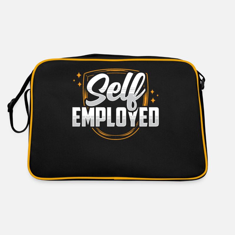 Selbstständig Freiberufler Freelancer Retro Tasche