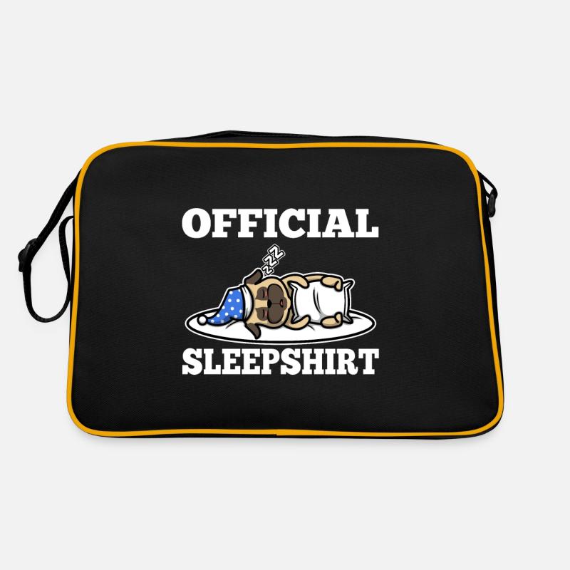 Official sleepshirt Mops Retro Tasche