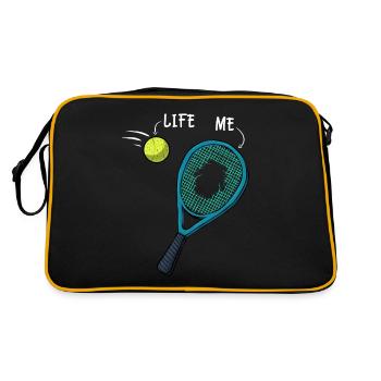 Joueur de tennis Tennis Raquette de tennis Tennis - Sac Retro - noir/or - Dos