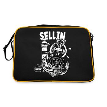 Sellin - Retro Bag - black/gold - Back