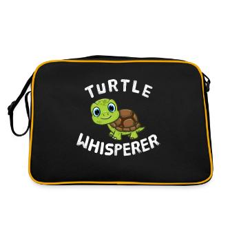 Tortues Whisperer Amoureux des animaux Tortue - Sac Retro - noir/or - Dos