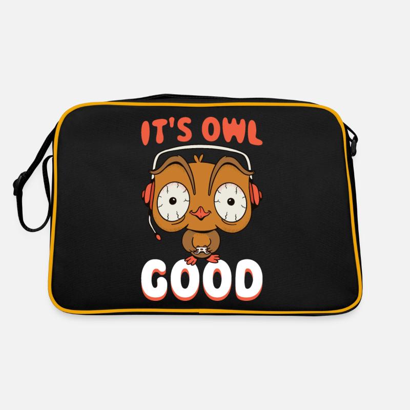 Its Owl Good Eule Geschenk Retro Tasche