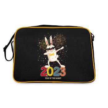 New Year's Eve Party Happy New Year 2023 - Retro Bag - black/gold - Back