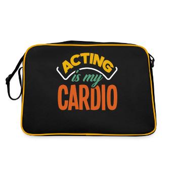 Drôle d’acteur Actrice Cadeau - Sac Retro - noir/or - Dos