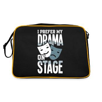 Drôle d’acteur Actrice Cadeau - Sac Retro - noir/or - Dos