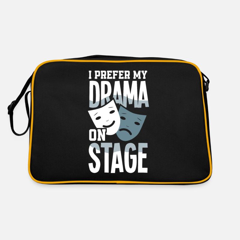 Funny Actor Actress Gift - Retro Bag - black/gold