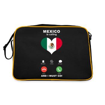 Mexico is calling Mexico Heart Souvenir - Retro Bag - black/gold - Back