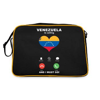 Le Venezuela appelle Venezuela Heart Souvenir - Sac Retro - noir/or - Dos