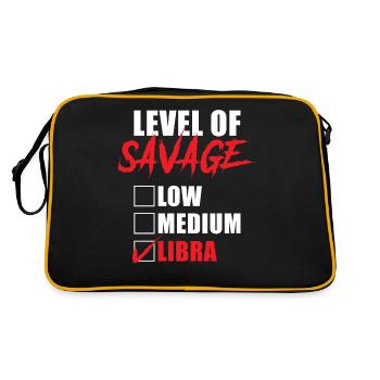 Signe du zodiaque Balance Cadeau Balance - Sac Retro - noir/or - Dos