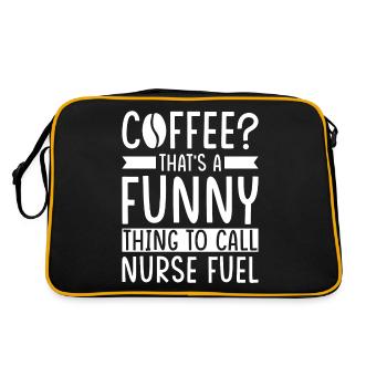 Dicton du café infirmier - Sac Retro - noir/or - Dos
