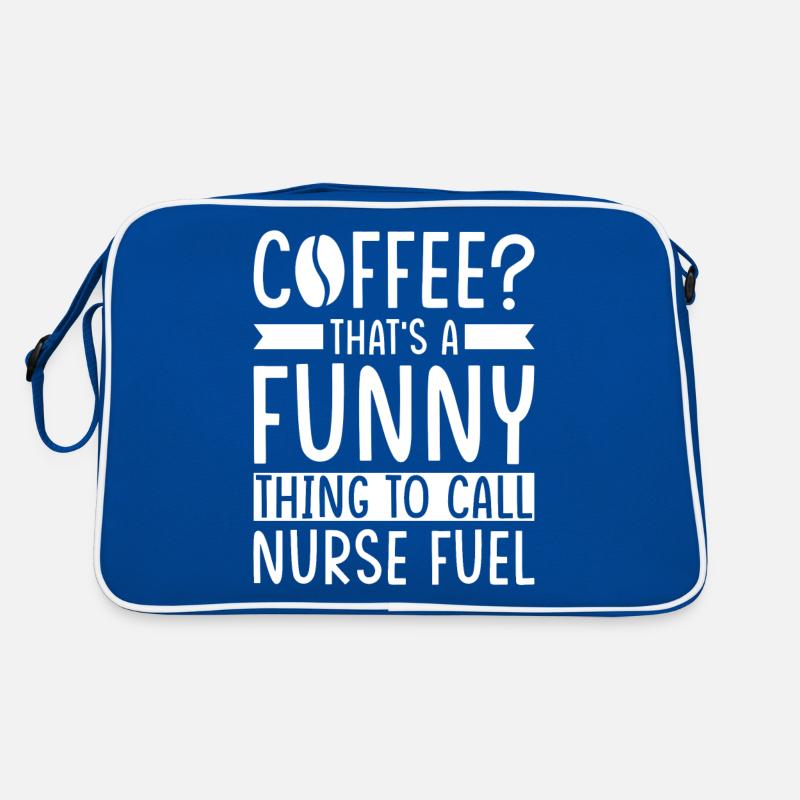 Krankenschwester Kaffee Spruch Retro Tasche