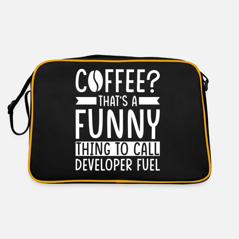 Entwickler Kaffee Spruch Software Entwickler Retro Tasche