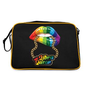 Signe du zodiaque Balance Cadeau Balance - Sac Retro - noir/or - Dos