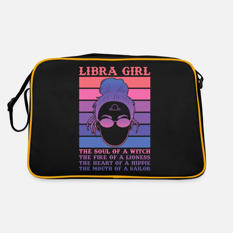 Waage Sternzeichen Geschenk Waage Retro Tasche