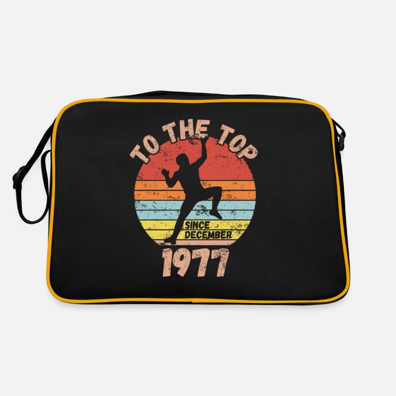 Geburtstag Klettern Bouldern seit Dezember 1977 Retro Tasche